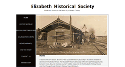 Desktop Screenshot of elizabethhistoricalsociety.com